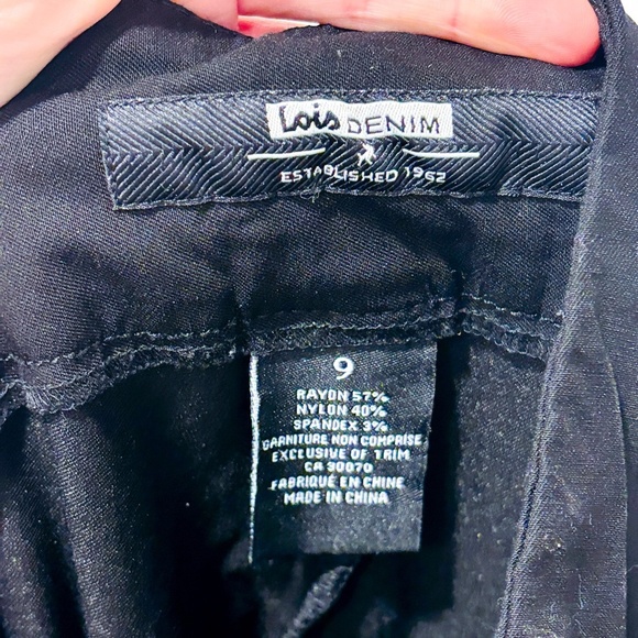 LOIS JEANS Liette black stretch straight leg pants - Picture 4 of 8